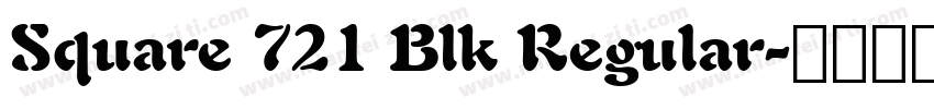 Square 721 Blk Regular字体转换